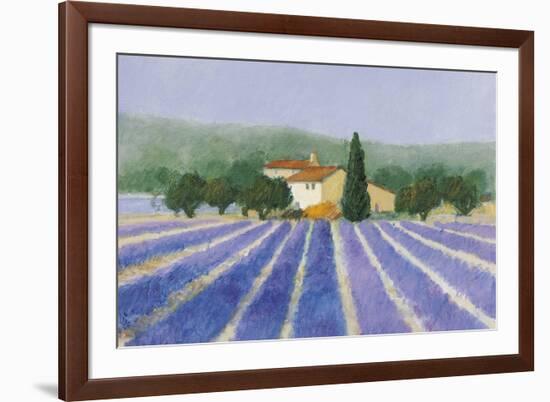 Lavender Field Near St Tropez-Hazel Barker-Framed Giclee Print