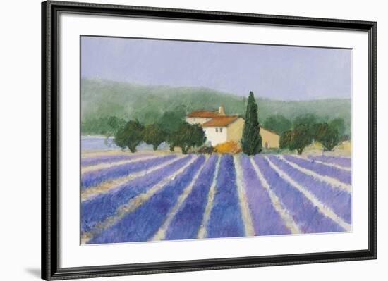 Lavender Field Near St Tropez-Hazel Barker-Framed Giclee Print