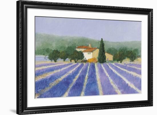 Lavender Field Near St Tropez-Hazel Barker-Framed Giclee Print