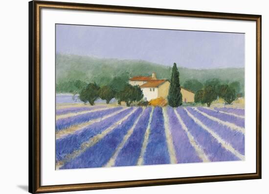 Lavender Field Near St Tropez-Hazel Barker-Framed Giclee Print