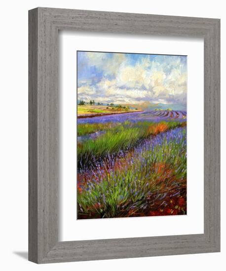 Lavender Field-David Stribbling-Framed Art Print