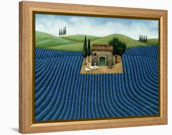 Lavender Field-Lowell Herrero-Framed Stretched Canvas