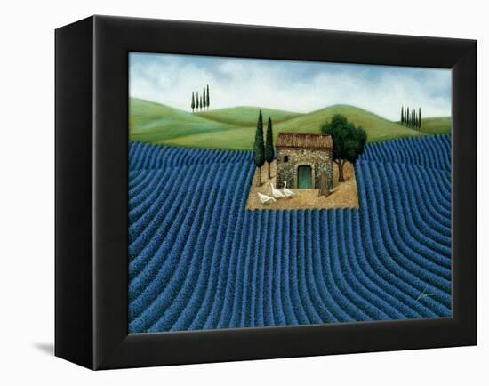 Lavender Field-Lowell Herrero-Framed Stretched Canvas