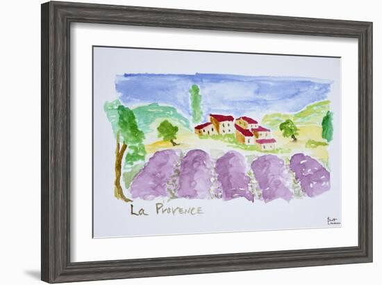 Lavender fields, Abbaye de Senanque, Provence, France-Richard Lawrence-Framed Photographic Print