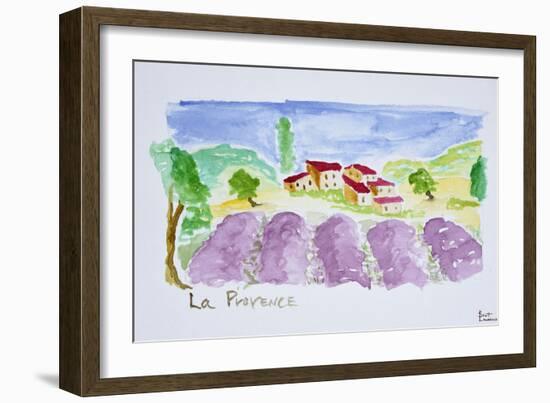 Lavender fields, Abbaye de Senanque, Provence, France-Richard Lawrence-Framed Photographic Print