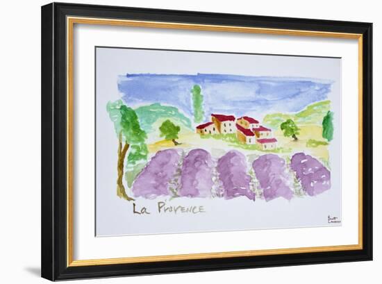 Lavender fields, Abbaye de Senanque, Provence, France-Richard Lawrence-Framed Photographic Print