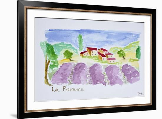 Lavender fields, Abbaye de Senanque, Provence, France-Richard Lawrence-Framed Premium Photographic Print