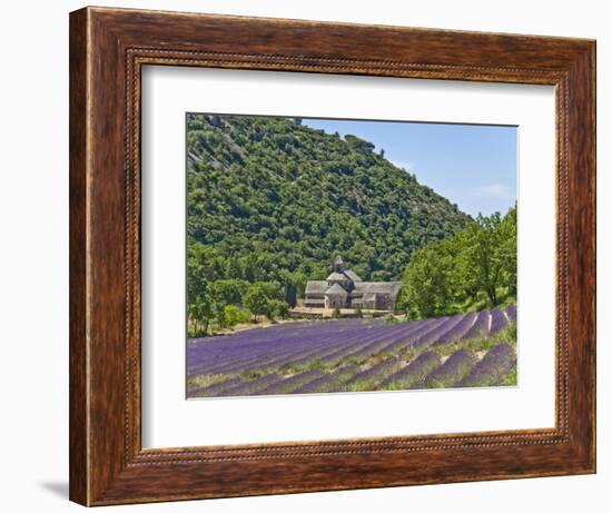 Lavender Fields and Senanque Monastery-David Sailors-Framed Photographic Print