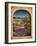 Lavender Fields and Village of Provence-Marilyn Dunlap-Framed Art Print