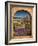 Lavender Fields and Village of Provence-Marilyn Dunlap-Framed Art Print