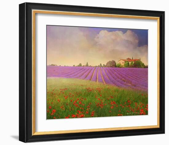Lavender Fields II-Chris Vest-Framed Art Print