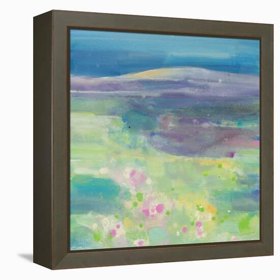 Lavender Fields-Albena Hristova-Framed Stretched Canvas