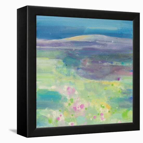 Lavender Fields-Albena Hristova-Framed Stretched Canvas