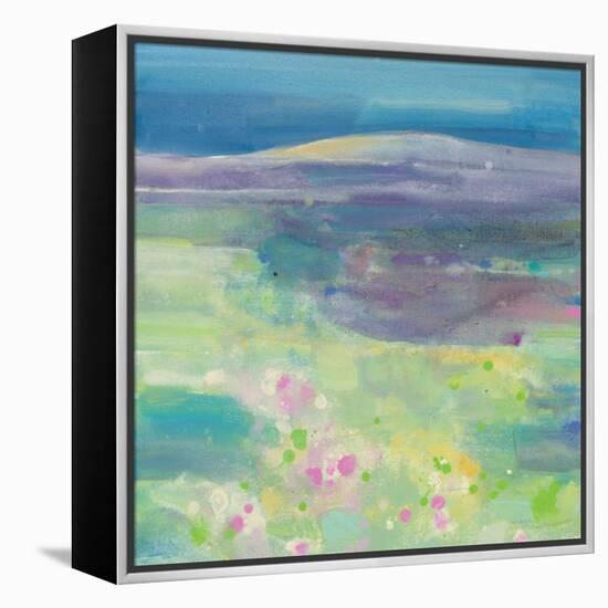 Lavender Fields-Albena Hristova-Framed Stretched Canvas