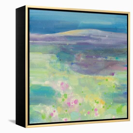 Lavender Fields-Albena Hristova-Framed Stretched Canvas