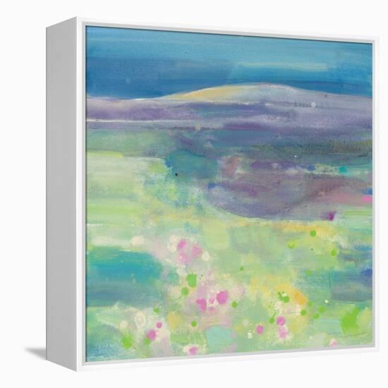 Lavender Fields-Albena Hristova-Framed Stretched Canvas