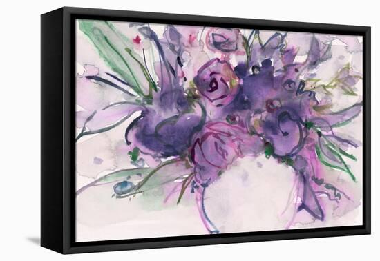 Lavender Floral Splendor I-Samuel Dixon-Framed Stretched Canvas