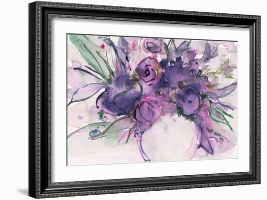 Lavender Floral Splendor I-Samuel Dixon-Framed Art Print