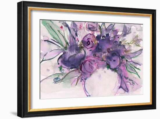 Lavender Floral Splendor I-Samuel Dixon-Framed Art Print