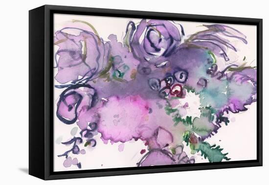 Lavender Floral Splendor II-Samuel Dixon-Framed Stretched Canvas