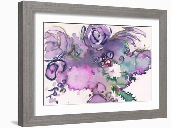 Lavender Floral Splendor II-Samuel Dixon-Framed Art Print