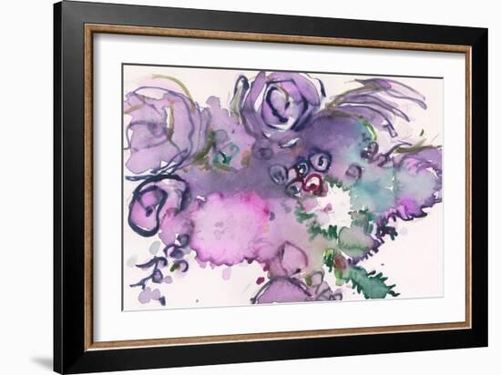 Lavender Floral Splendor II-Samuel Dixon-Framed Art Print