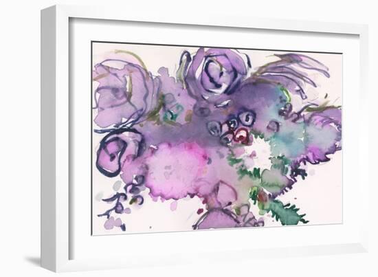 Lavender Floral Splendor II-Samuel Dixon-Framed Art Print