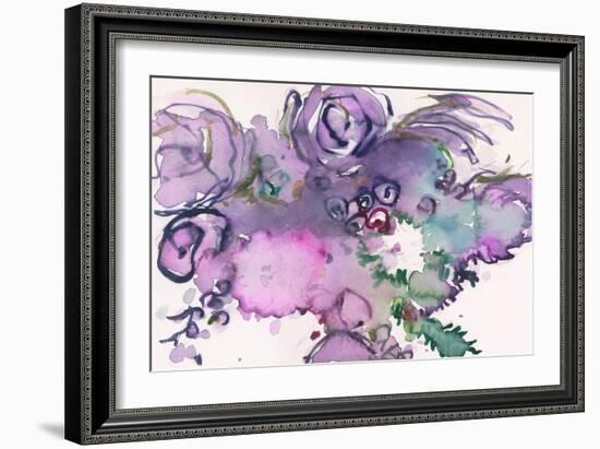 Lavender Floral Splendor II-Samuel Dixon-Framed Art Print