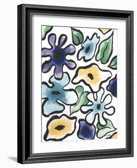 Lavender Flower Burst I-Elizabeth Medley-Framed Art Print