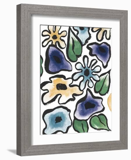 Lavender Flower Burst II-Elizabeth Medley-Framed Art Print