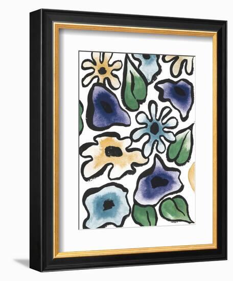 Lavender Flower Burst II-Elizabeth Medley-Framed Art Print