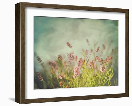 Lavender Flowers with Vintage Color Filters-Sandralise-Framed Photographic Print