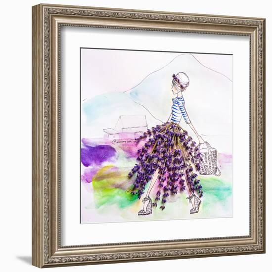 Lavender Lady-Meredith Wing-Framed Art Print