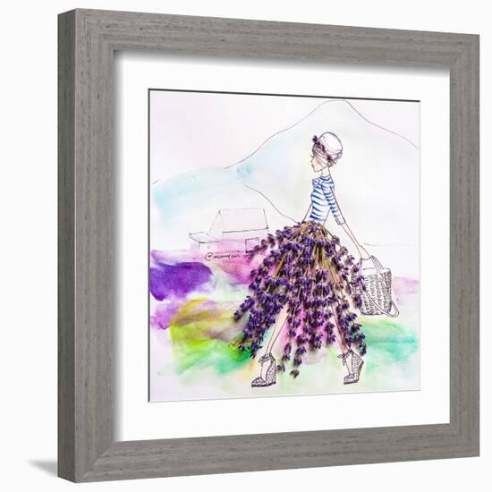 Lavender Lady-Meredith Wing-Framed Art Print