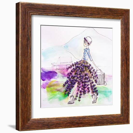 Lavender Lady-Meredith Wing-Framed Art Print