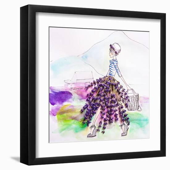 Lavender Lady-Meredith Wing-Framed Art Print