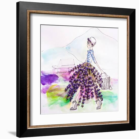 Lavender Lady-Meredith Wing-Framed Art Print