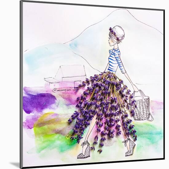 Lavender Lady-Meredith Wing-Mounted Art Print