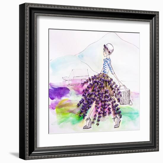 Lavender Lady-Meredith Wing-Framed Art Print