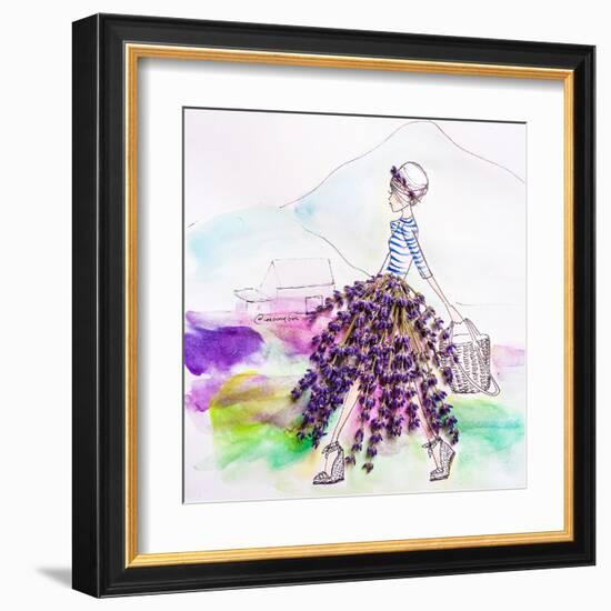 Lavender Lady-Meredith Wing-Framed Art Print