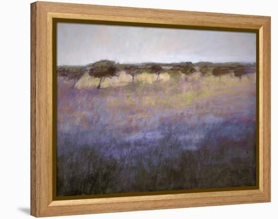 Lavender & Orchard Impression-Ken Hildrew-Framed Stretched Canvas