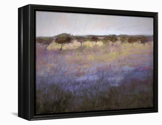 Lavender & Orchard Impression-Ken Hildrew-Framed Stretched Canvas