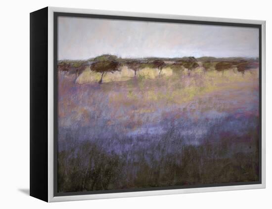 Lavender & Orchard Impression-Ken Hildrew-Framed Stretched Canvas