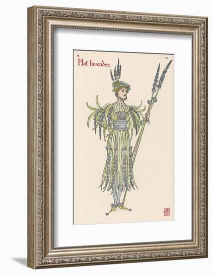 Lavender Personified-Walter Crane-Framed Photographic Print