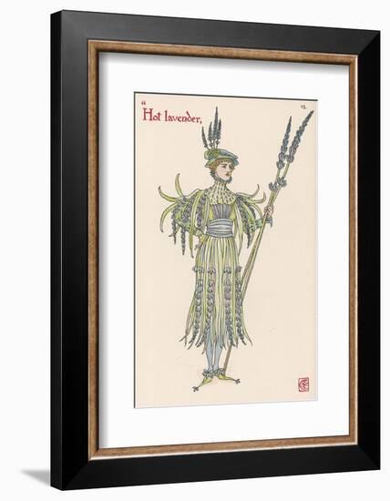 Lavender Personified-Walter Crane-Framed Photographic Print