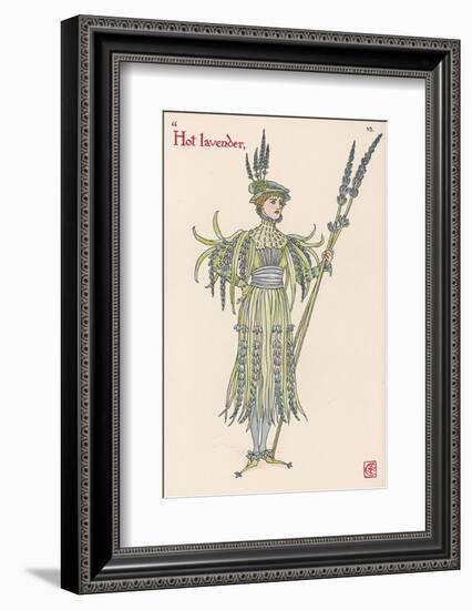 Lavender Personified-Walter Crane-Framed Photographic Print