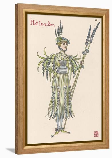 Lavender Personified-Walter Crane-Framed Premier Image Canvas