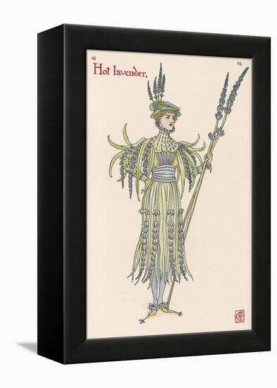 Lavender Personified-Walter Crane-Framed Premier Image Canvas