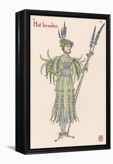 Lavender Personified-Walter Crane-Framed Premier Image Canvas