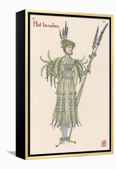 Lavender Personified-Walter Crane-Framed Premier Image Canvas